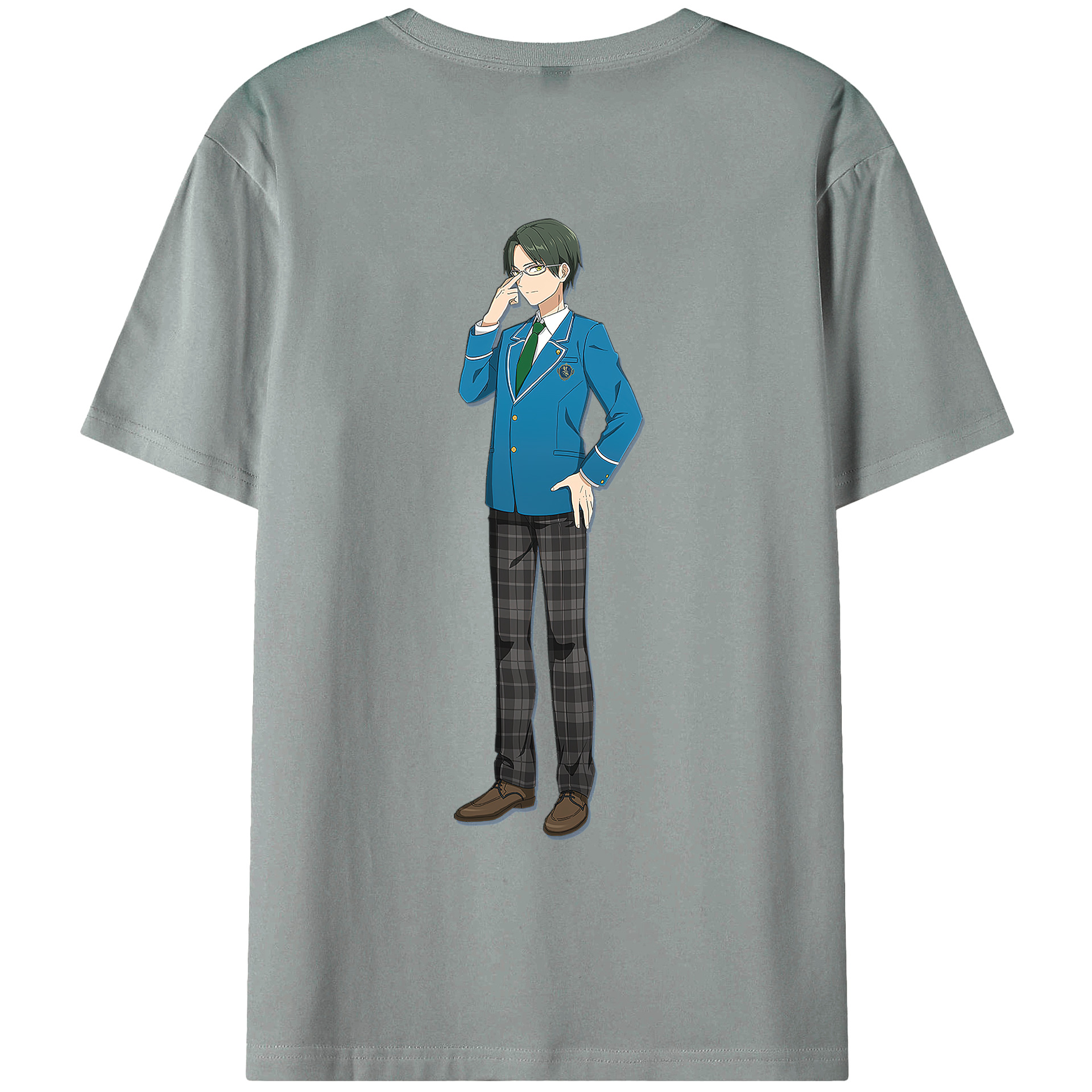 （画像用） あんさんぶるスターズ! Ensemble Stars 綿100％ メンズ半袖Tシャツ（バックプリント） 通気性